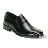 Bang Bang Threads Men's Black Shiny Slip-On Dress Shoes