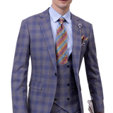 The Prestige Fit  Plaid 3-piece Suit