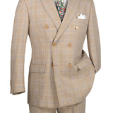 Executive Glen Plaid Double-Breasted Suit