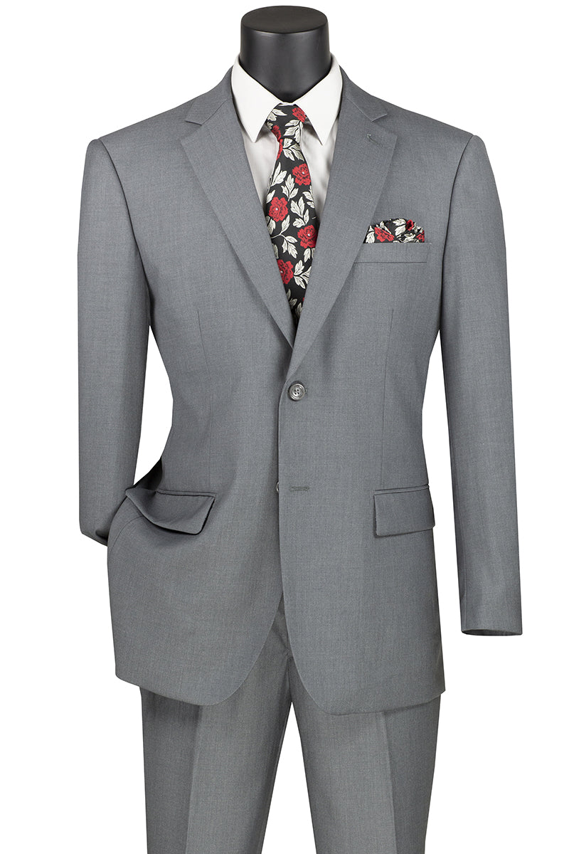 The Crowned Craft 2 Pcs Suit with Notch Lapel and Adjustable Waist