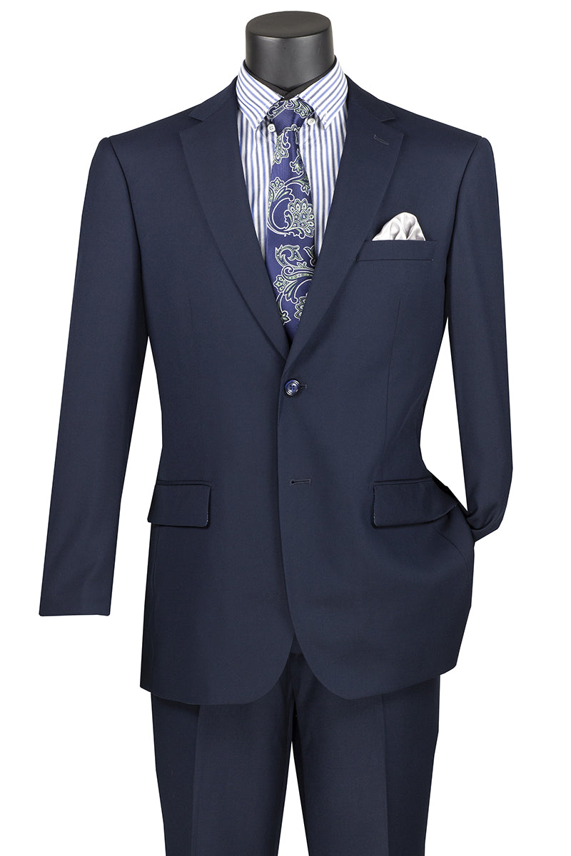 The Crowned Craft 2 Pcs Suit with Notch Lapel and Adjustable Waist