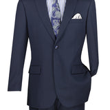 The Crowned Craft 2 Pcs Suit with Notch Lapel and Adjustable Waist