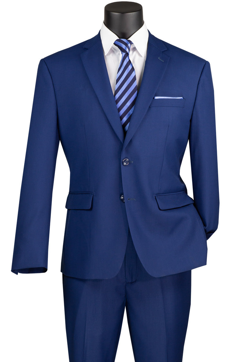 The Crowned Craft 2 Pcs Suit with Notch Lapel and Adjustable Waist