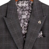 Vinci Philosophy-Glen plaid super stretch fabric 1 button design slim fit suit 3 pcs style SV1W-1