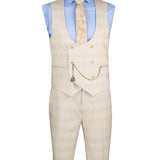 Vinci Philosophy-Glen plaid super stretch fabric 1 button design slim fit suit 3 pcs style SV1W-1