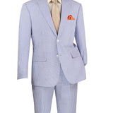 Modern Fit Seersucker 2-Button Suit