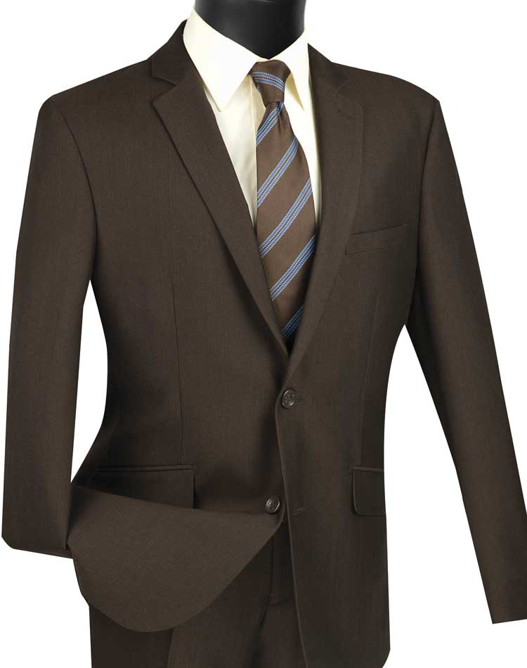 Textured Weave Slim Fit Suit