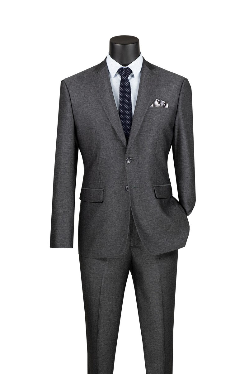 Textured Weave Slim Fit Suit