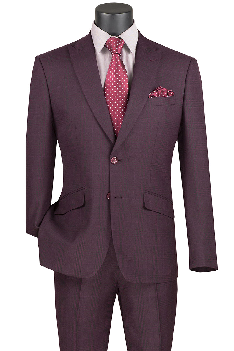 Slim Fit Suit with Peak Lapel and Stretch Armhole