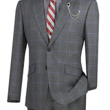 Slim Fit Suit with Peak Lapel and Stretch Armhole