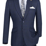 Slim Fit Suit with Peak Lapel and Stretch Armhole