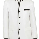The Elite Banded Collar Suit