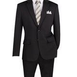 Single Breasted 2 Buttons Solid Color Suit Style