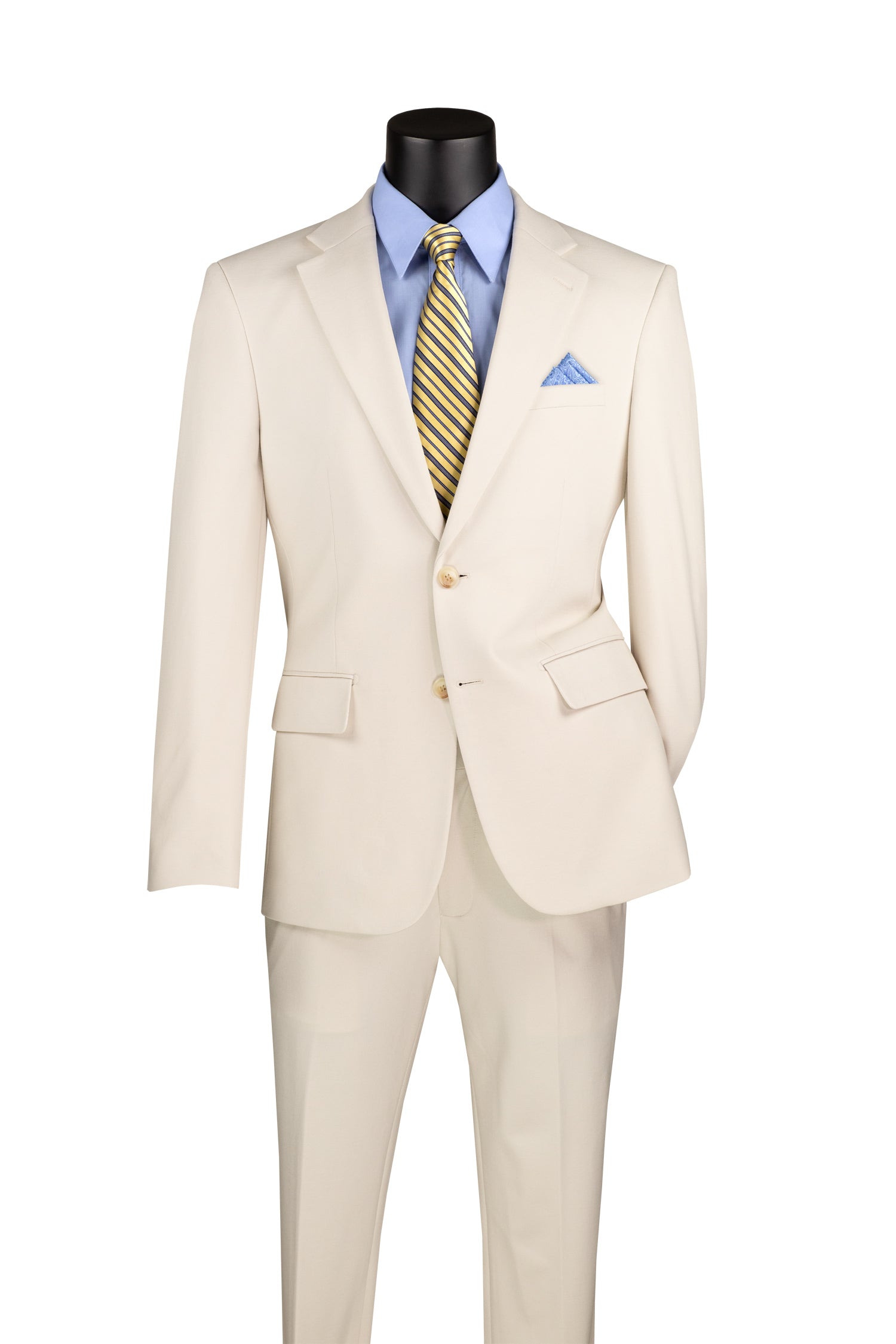 Single Breasted 2 Buttons Solid Color Suit Style