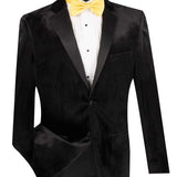 Elite Velvet Tuxedo – Slim Fit 3-Piece with Satin Lapels