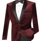 Elite Velvet Tuxedo – Slim Fit 3-Piece with Satin Lapels