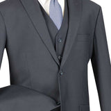 Classic 3 Pieces Vested Solid Suit